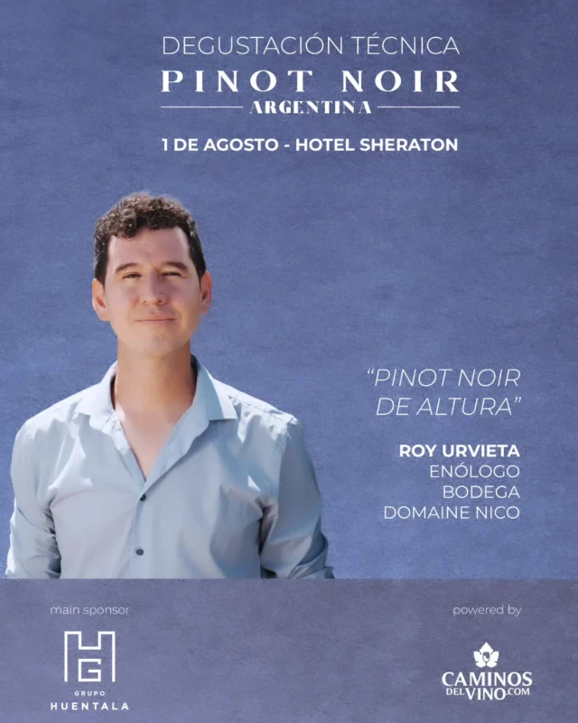 Degustación Técnica de Pinot Noir 2025 en @sheraton_mendoza

🍷 "Pinot Noir de altura"

@royurvieta enólogo de @domainenico